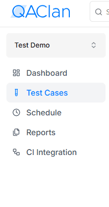 Test Cases Menu